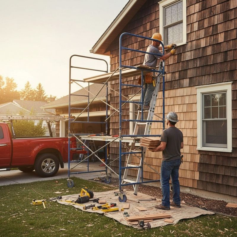 Local Cedar Siding Repair pros at work